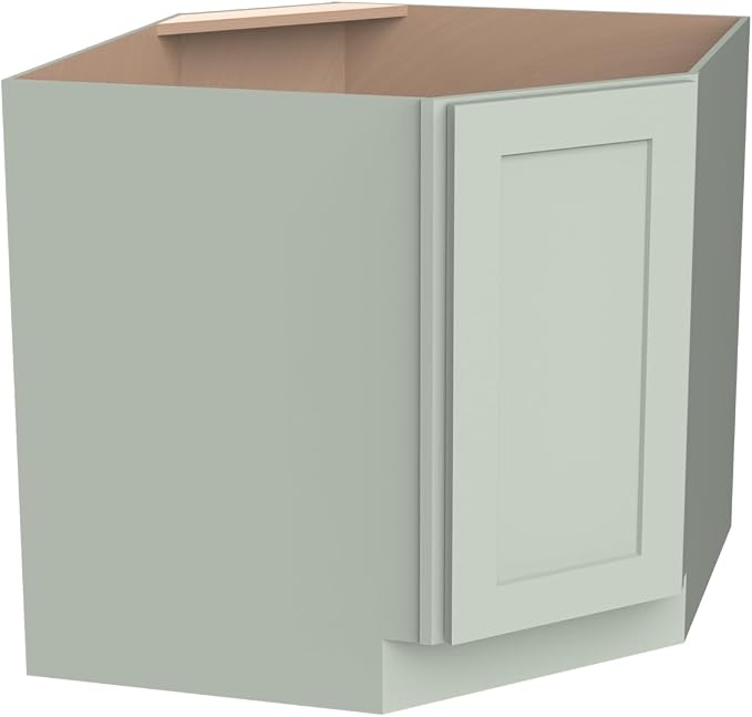 Diagonal Corner Kitchen Cabinet – Solid Wood – Freestanding Storage Organizer - Image 7