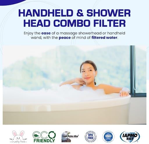 Crystal Quest Luxury 2-in-1 Handheld and Shower Head Combo Filter System - Image 3