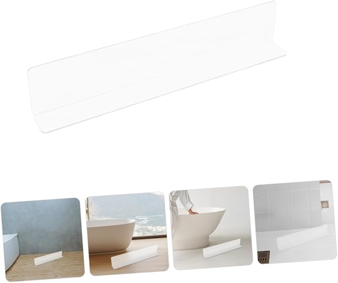 STOBAZA 2pcs Clear Bathtub Shower Splash Water Barrier - Image 8