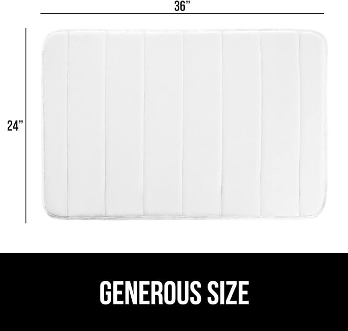 GORILLA GRIP Memory Foam Bath Mat, Soft Absorbent US Designed Bathroom Rug - Image 2