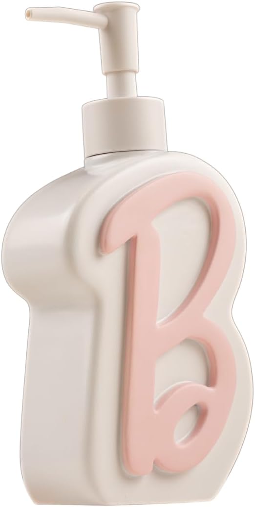 Collectibles Barbie Light Pink B Monogram Soap/Lotion/Hand Sanitizer Resin Pump by Franco