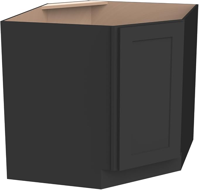 Diagonal Corner Kitchen Cabinet – Solid Wood – Freestanding Storage Organizer - Image 7