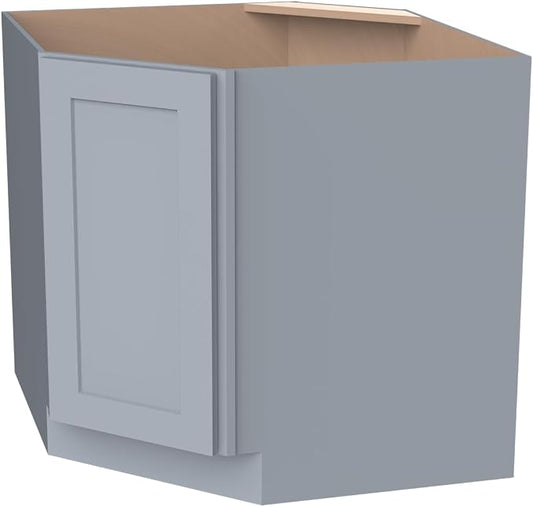 Diagonal Corner Kitchen Cabinet – Solid Wood – Freestanding Storage Organizer by HCIOANHomecabinetseries
