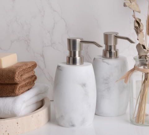 Resin Soap Dispenser Set 2, Refillable Hand Soap Dispenser - Image 2