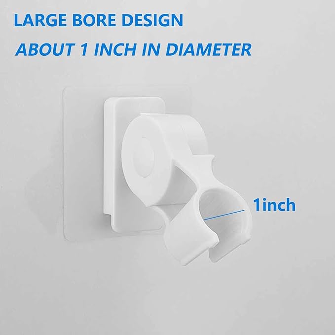Shower Head Holder, Plastic Bathroom Strong Adhesive Showerhead Adapter - Image 6
