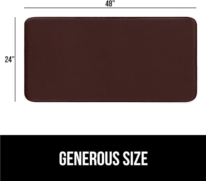 GORILLA GRIP Memory Foam Bath Mat, Soft Absorbent Velvet Bathroom Mats - Image 7