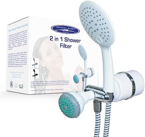 Crystal Quest Luxury Shower Power Handheld & Shower Head Combo Filtration - Image 2