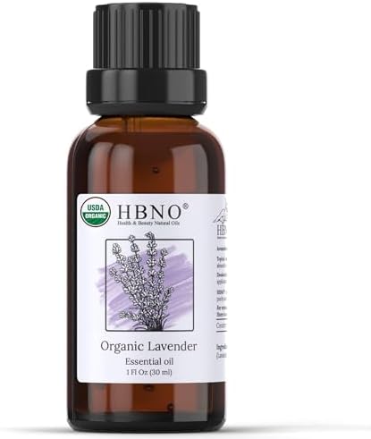 HBNO California Bottled Organic Lavender Essential Oil 1 fl oz by HBNO