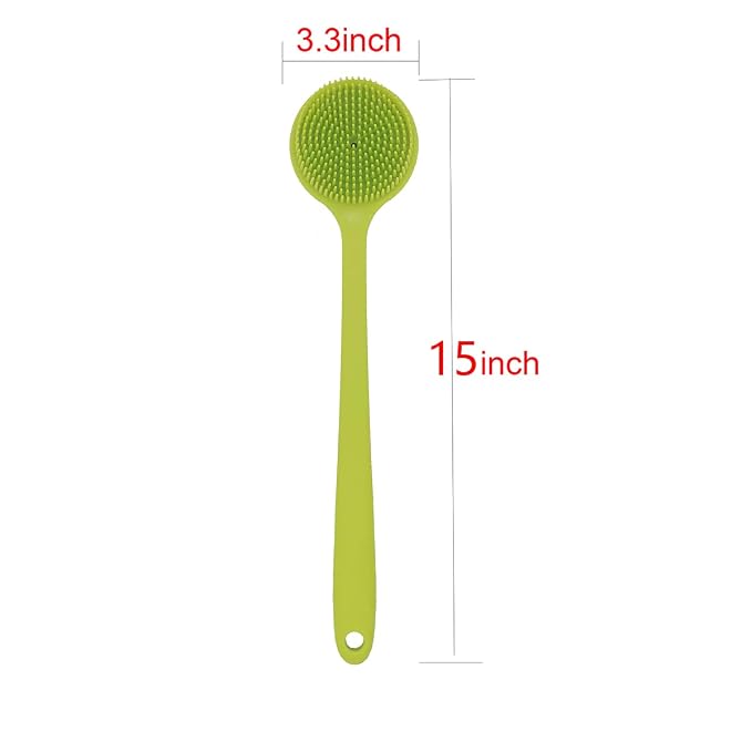 DNC Silicone Back Scrubber for Shower Soft Bath Body Brush - Image 5