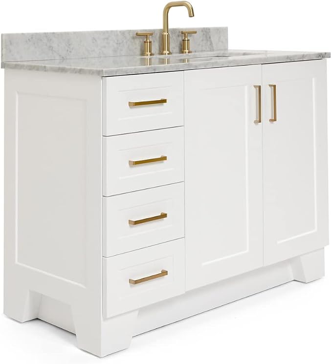 ARIEL Taylor 43 Inch White Bathroom Vanity - Image 10