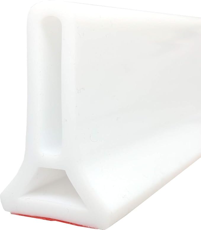 98Inch Collapsible Shower Threshold Water Dam 2" High Shower Barrier Water by Ynotus