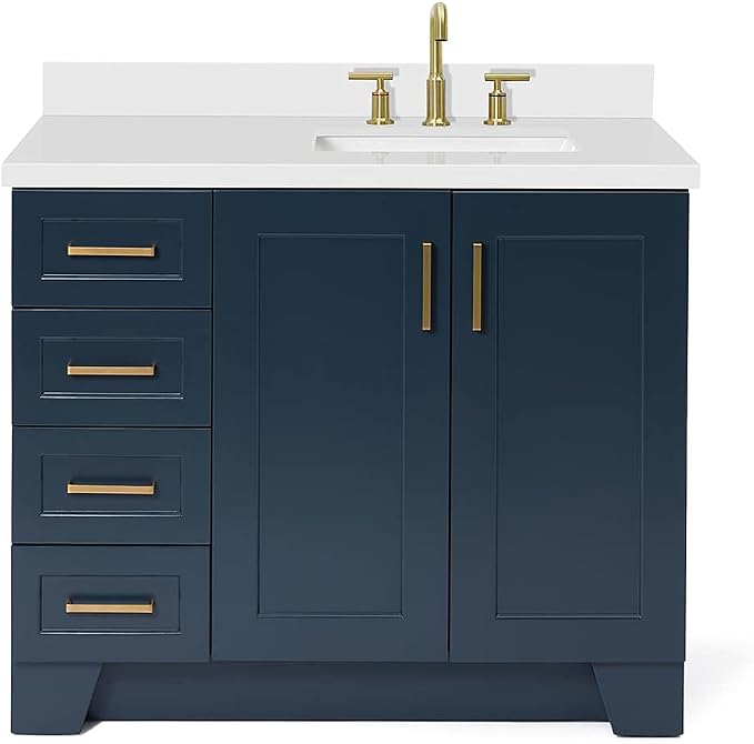 ARIEL Taylor 43 Inch Blue Bathroom Vanity - Image 7