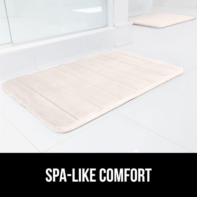GORILLA GRIP Memory Foam Bath Mat, Soft Absorbent US Designed Bathroom Rug - Image 9