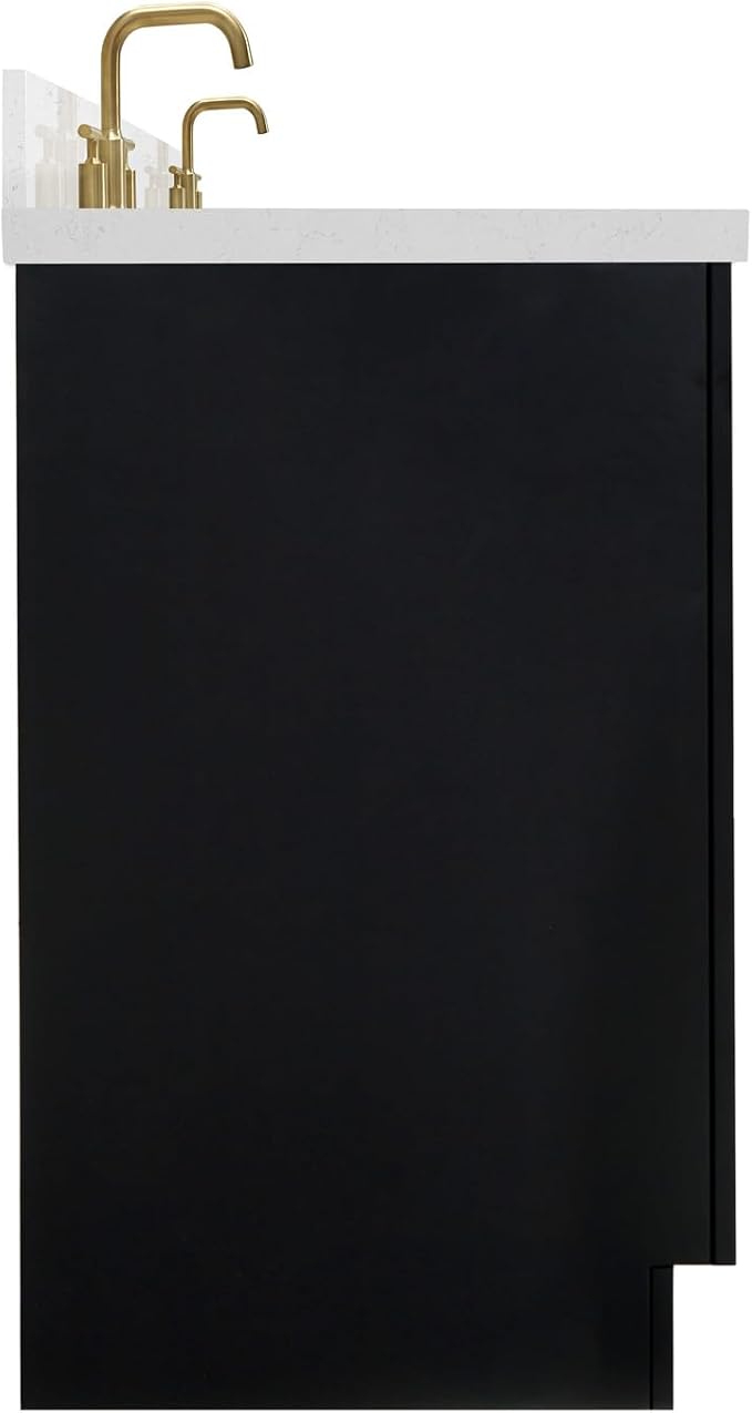 ARIEL Hepburn 72 in. Double Rectangle Sink Bathroom Vanity - Image 3