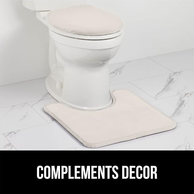 GORILLA GRIP Thick Memory Foam Toilet Rug - Image 8