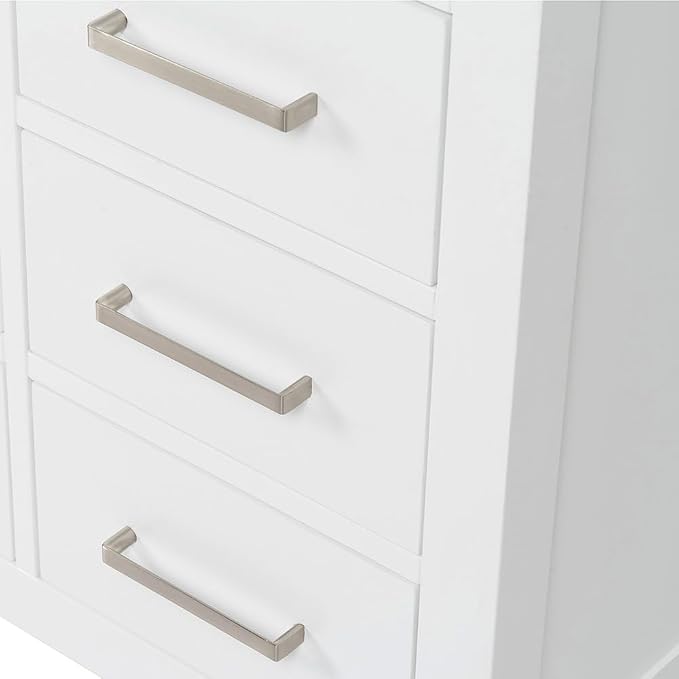ARIEL Cambridge 55" White Bathroom Vanity - Image 8