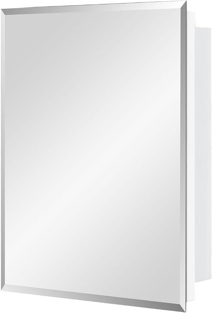 Bathroom Medicine Cabinet with Beveled Edge Mirrored Door 14 x 18 inch - Image 9