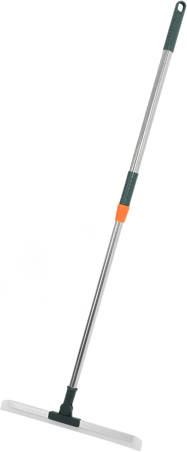 Silicone Squeegee with Rotating Head and Extendable Long Handle by Unknown