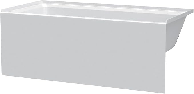 Fine Fixtures Acrylic, Fiberglass Alcove Soaking Bathtub - Image 3