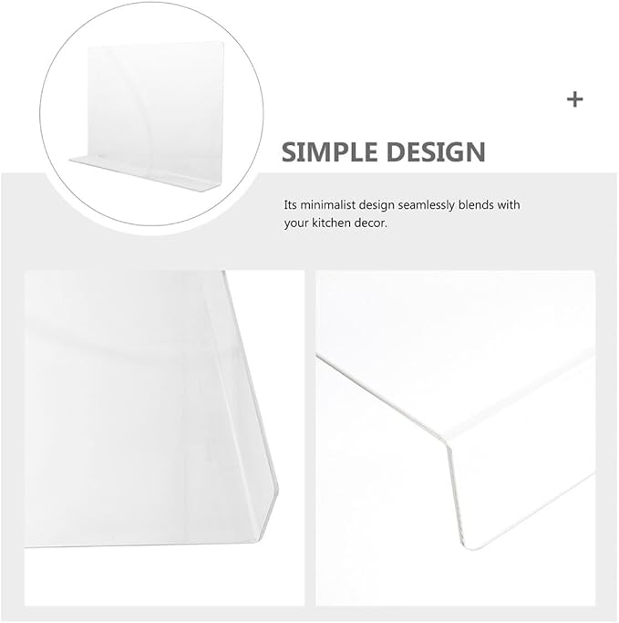 Acrylic Splash Guard for Kitchen Sink, Freestanding Splash Panel Barrier Behind - Image 3