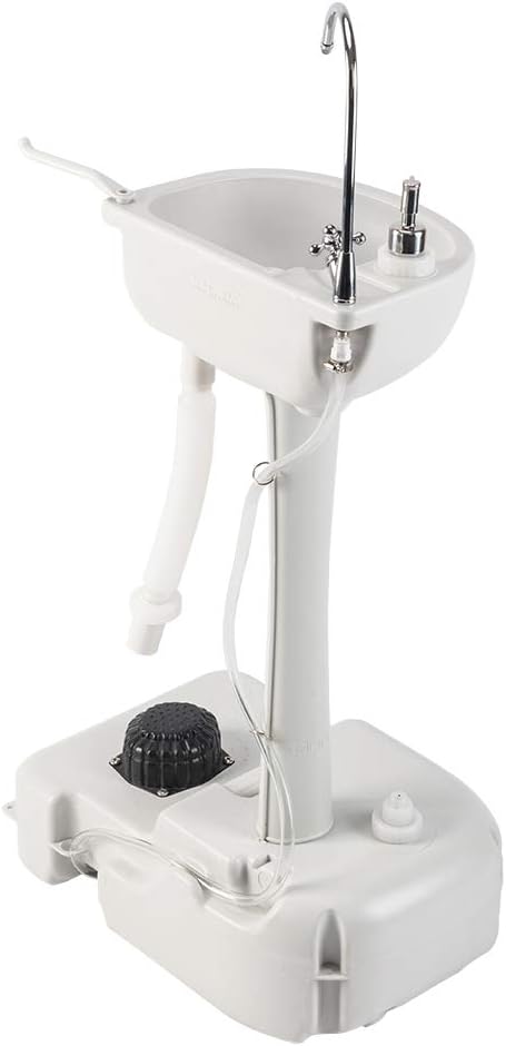 VINGLI Upgraded Portable Sink| Rolling Hand Wash Basin Stand - Image 9