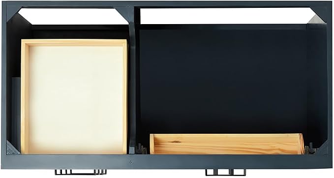 ARIEL Hepburn 43 Inch Single Bathroom Vanity in Midnight Blue, 1.5 Edge Italian - Image 6