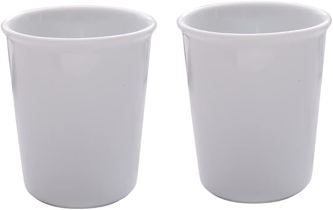 Awhale Ceramic Bathroom Cup 2Pcs, Mouthwash Cups, Toothbrush Holders by Awhale