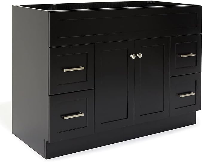 ARIEL Vanity Base Cabinet in Black - Image 6