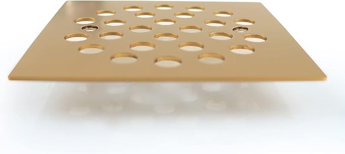 4-1/4 Inch Screw-in Square Floor Drain Cover Replacement Shower Grates - Image 2