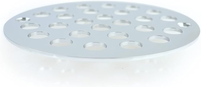 4 Inch Screw-in Round Shower Drain Cover Replacement Floor Drainer - Image 3