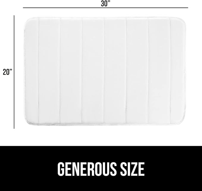 GORILLA GRIP Memory Foam Bath Mat, Soft Absorbent US Designed Bathroom Rug - Image 2