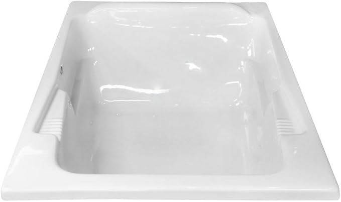 Carver Tubs - SR7148 - Modern Acrylic Fiberglass Soaking Bathtub - Neck Support - Image 4