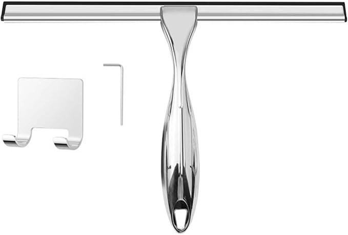 10-Inch Shower Squeegee, Stainless Steel Squeegee by arsglaci