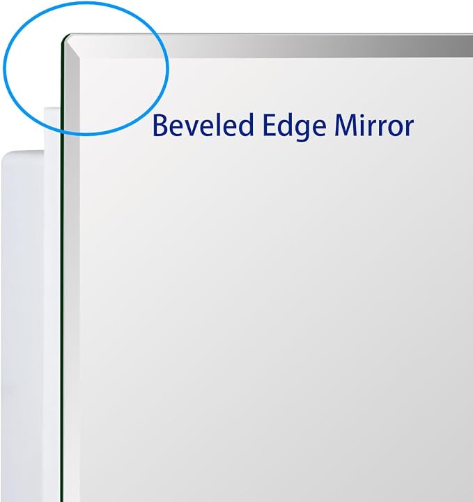 Bathroom Medicine Cabinet with Beveled Edge Mirrored Door 36 x 26 inch - Image 3