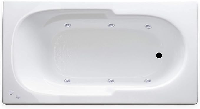 Carver Tubs - AR6032 - Modern Acrylic Fiberglass Whirlpool Tub Water Massage - Image 2