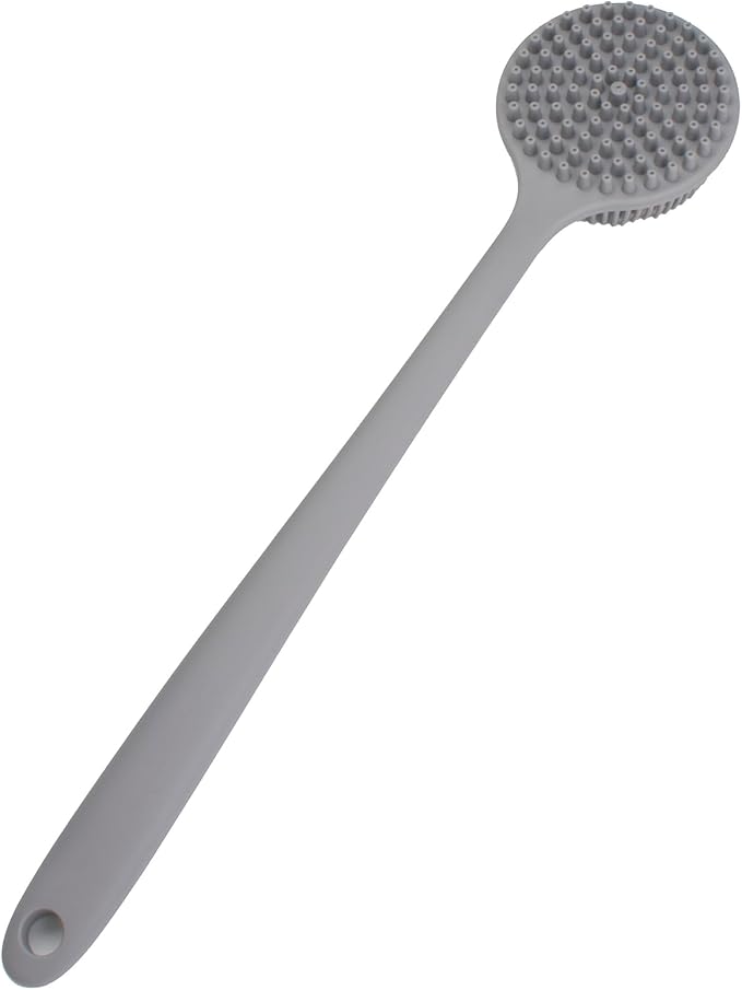 Back Scrubber for Shower, Soft Silicone Back Shower Brush Bath Body Scrubber - Image 8