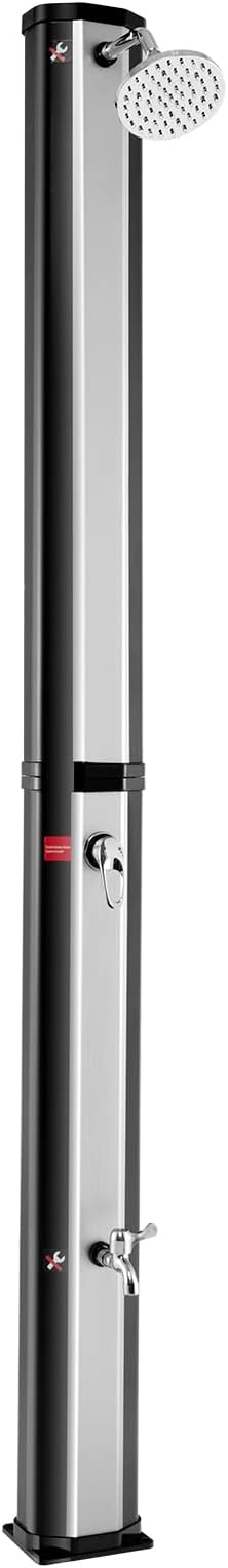 Giantex 7.2 FT 10 Gallon 2-Section Solar-Heated Outdoor Shower, Pool Shower by Giantex