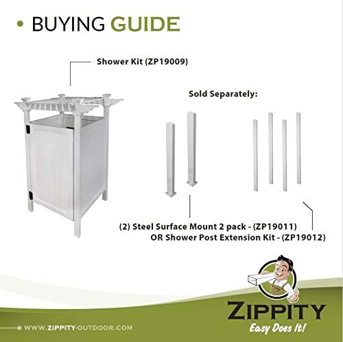 Zippity Outdoor Products Hampton Shower Enclosure - Image 8
