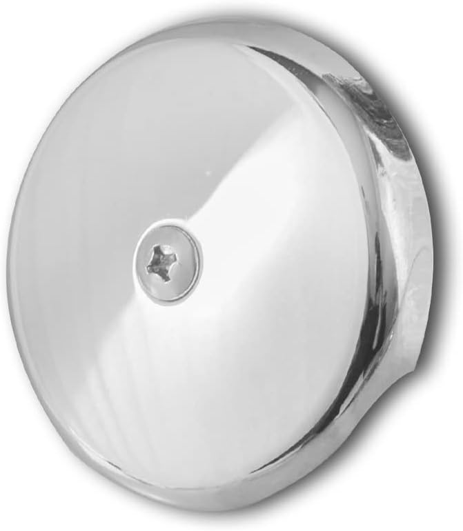 Single Hole Bathtub Drain Overflow Plate by CalcMetal