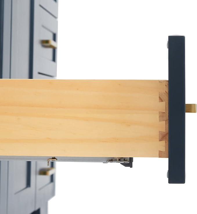 ARIEL 54" Midnight Blue Bathroom Vanity Base Cabinet, Single Sink Configuration - Image 6