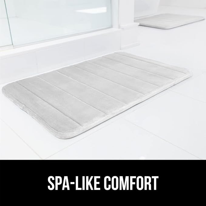 GORILLA GRIP Memory Foam Bath Mat, Soft Absorbent US Designed Bathroom Rug - Image 9