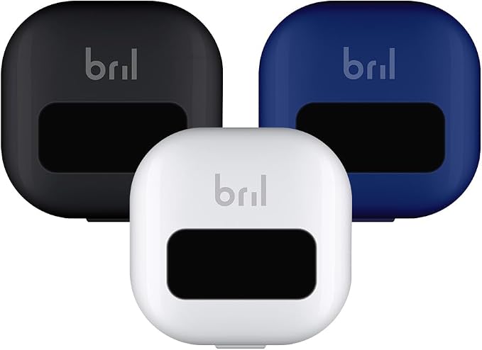 Bril UV-C Toothbrush Sanitizer, Portable Cleaner, Travel Cover, Magnetic Holder by Bril