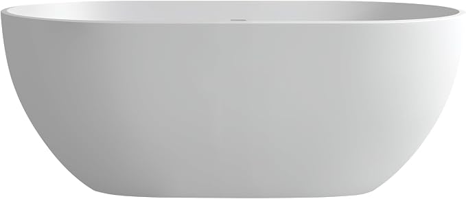 59'' Freestanding Tubs Bathtub Bathroom Solid Surface Resin Stone Bathtubs - Image 9