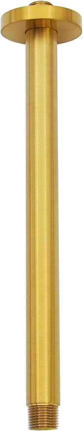 Aquaiaw Shower Arm and Anti-Scratch O-Ring Flange, Solid Brass, Both Soldered by AQUAIAW