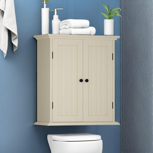 ChooChoo Bathroom Wall Cabinet, Over The Toilet Space Saver Storage Cabinet - Image 2