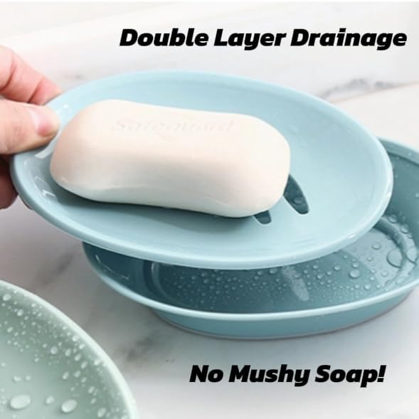 Plastic Soap Dish, Soap Saver Tray - Image 4
