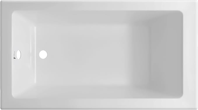Fine Fixtures Acrylic, Fiberglass Alcove Soaking Bathtub - Image 3