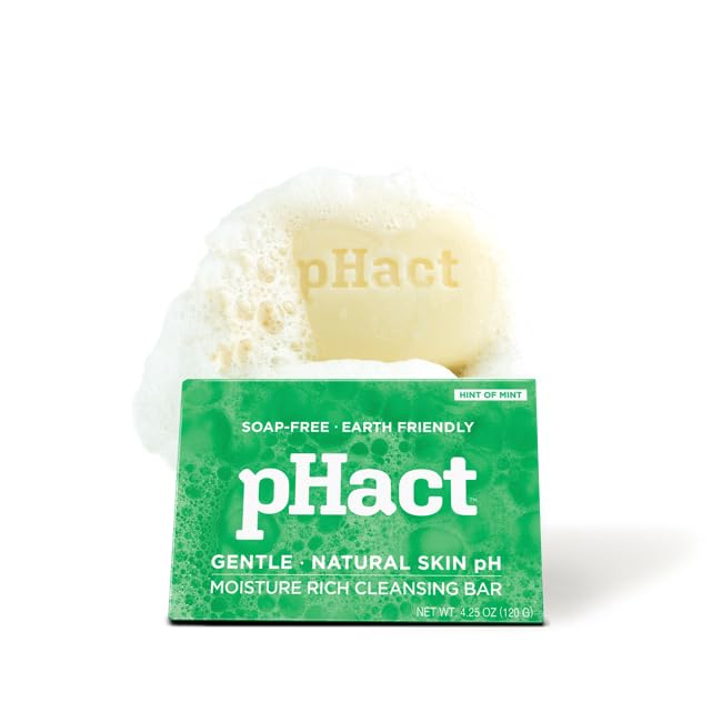 ANDREW LESSMAN pHact Moisture-Rich, Soap-Free Cleansing Bar Hint of Mint. by ProCapsbyAndrewLessman