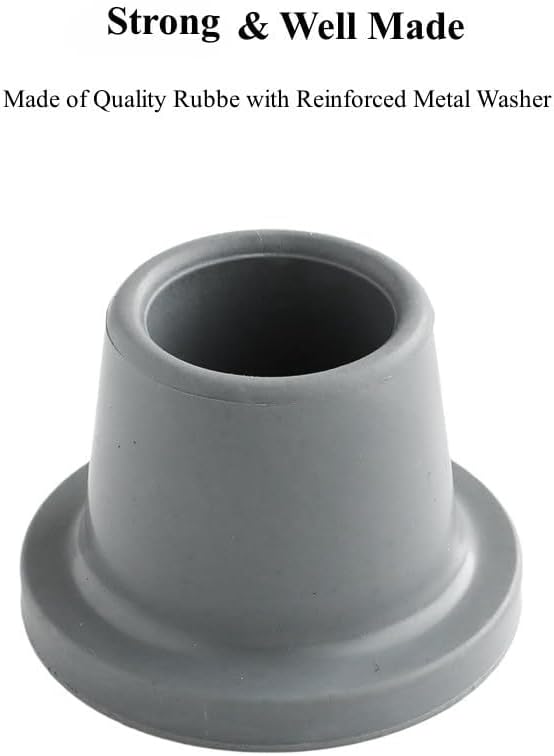 Shower Chair Tips Replacement Heavy Duty 4 Pack, Inner ID 1'' Rubber Tips - Image 5