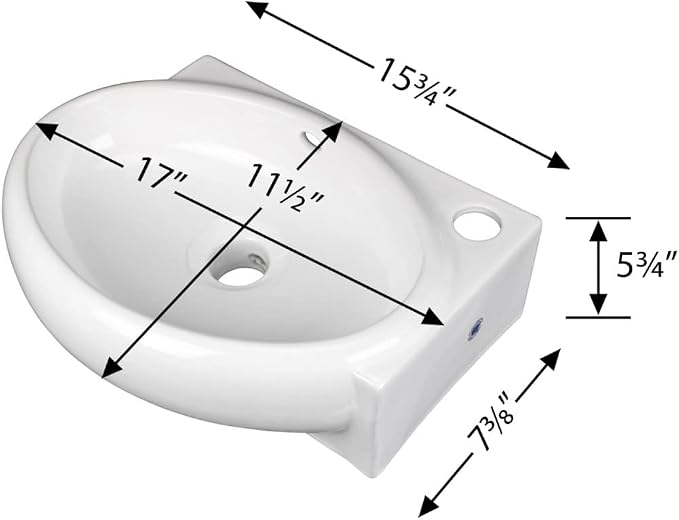 Renovators Supply Manufacturing Carlingwood Corner Wall Mounted Bathroom Sink - Image 2